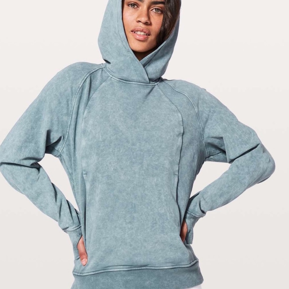 Lululemon scuba pullover washed charcoal